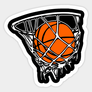 Basketball Hoop, Net and Ball Sticker